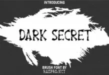 Dark Secret Font Dark Secret Font Poster 1