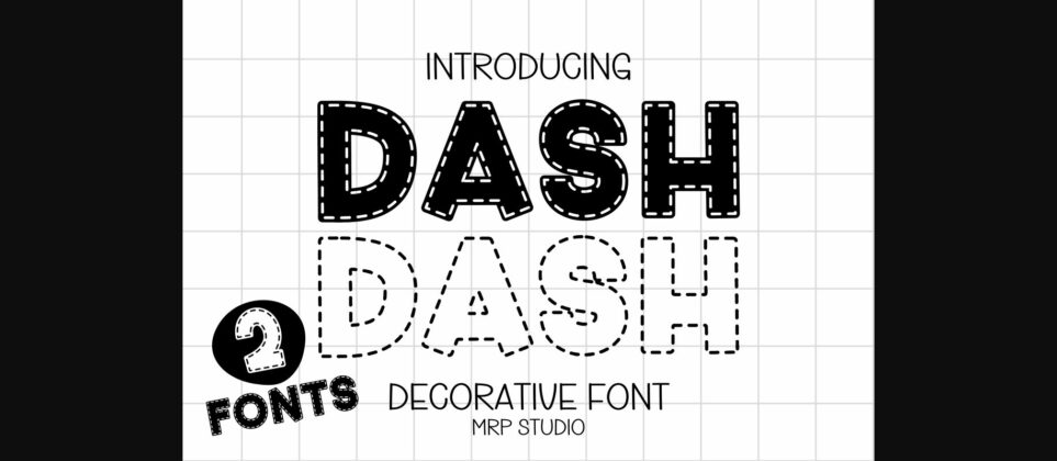 Dash Font Poster 3