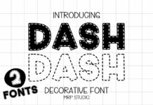 Dash Font Poster 1