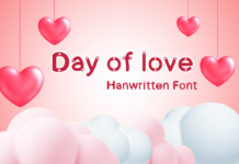 Day of Love Font Poster 1