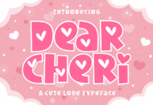 Dear Cheri Font Poster 1