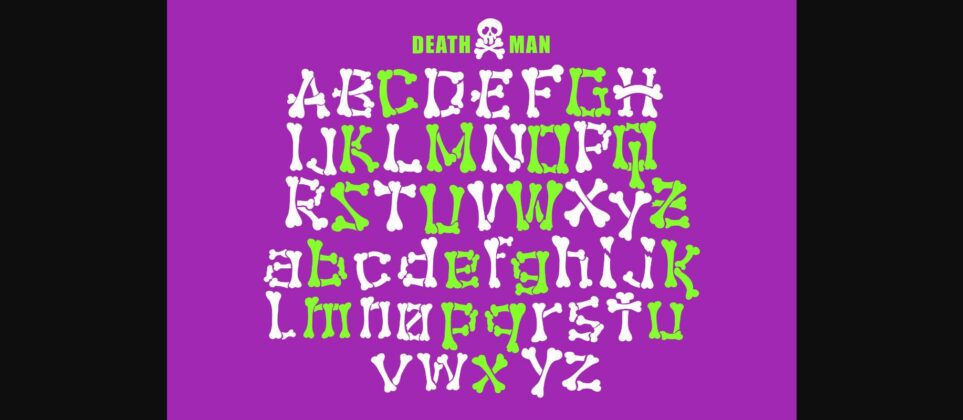 Death Man Font Poster 9