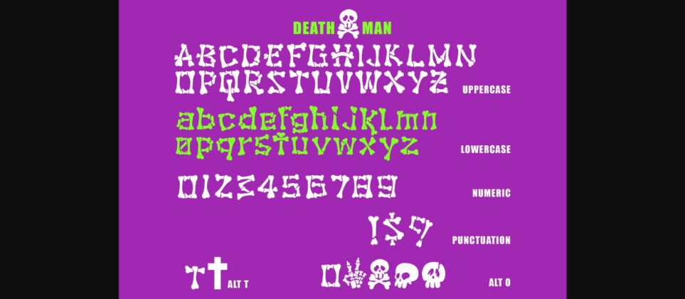 Death Man Font Poster 11