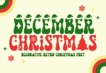 December Christmas Font Poster 1