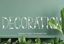 Decoration Font Decoration Font Poster 1