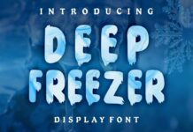 Deep Freezer Font Poster 1
