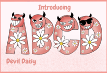 Devil Daisy Font Poster 1