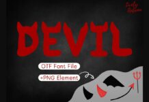 Devil Font Poster 1