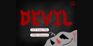 Devil Font Poster 1