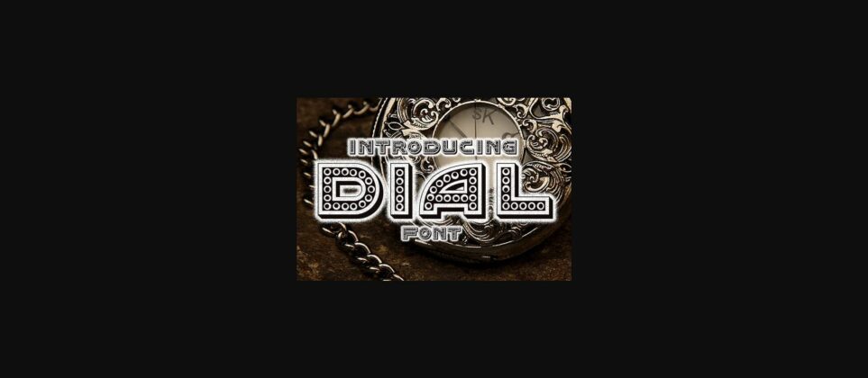 Dial Font Poster 3