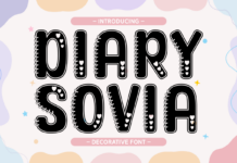 Diary Sovia Font Poster 1