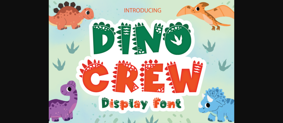 Dino Crew Font Poster 3