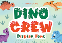 Dino Crew Font Poster 1