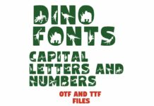 Dino Font Poster 1