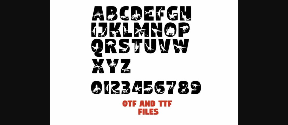 Dino Font Poster 4