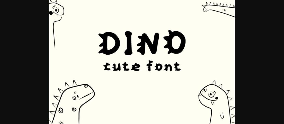 Dino Font Poster 3