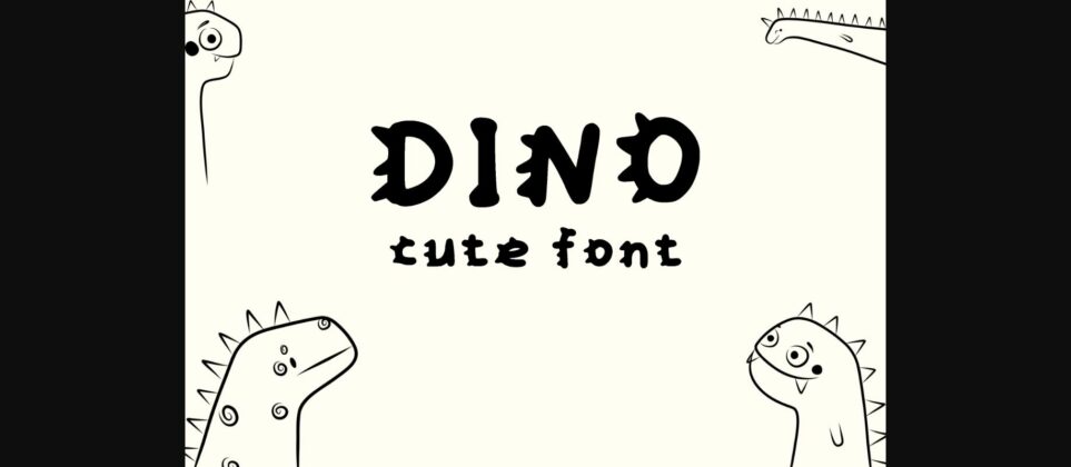 Dino Font Poster 1