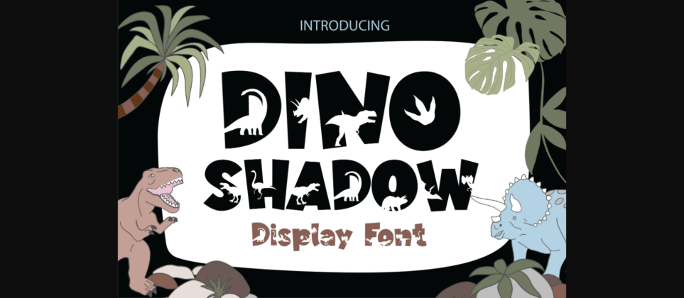 Dino Shadow Font Poster 3