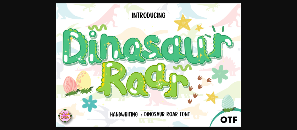 Dinosaurs Roar Font Poster 3