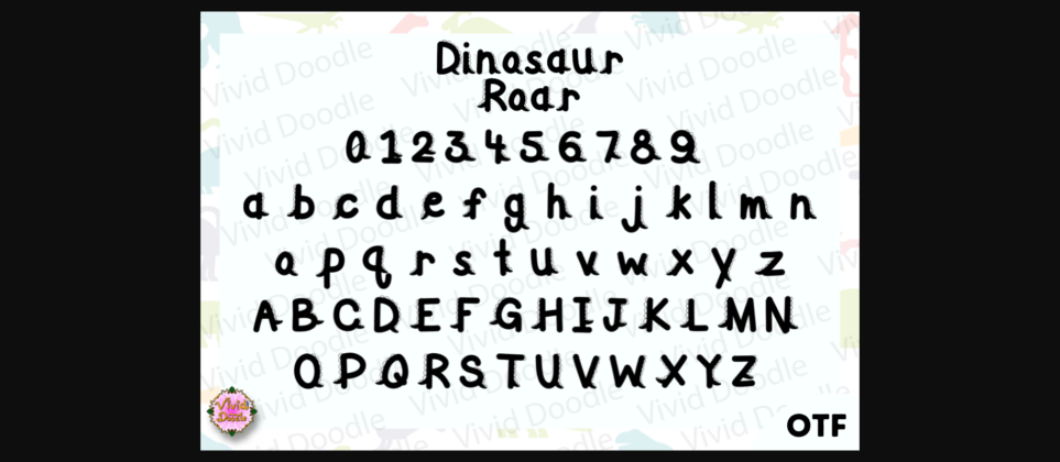 Dinosaurs Roar Font Poster 4