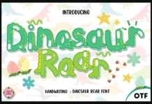 Dinosaurs Roar Font Poster 1