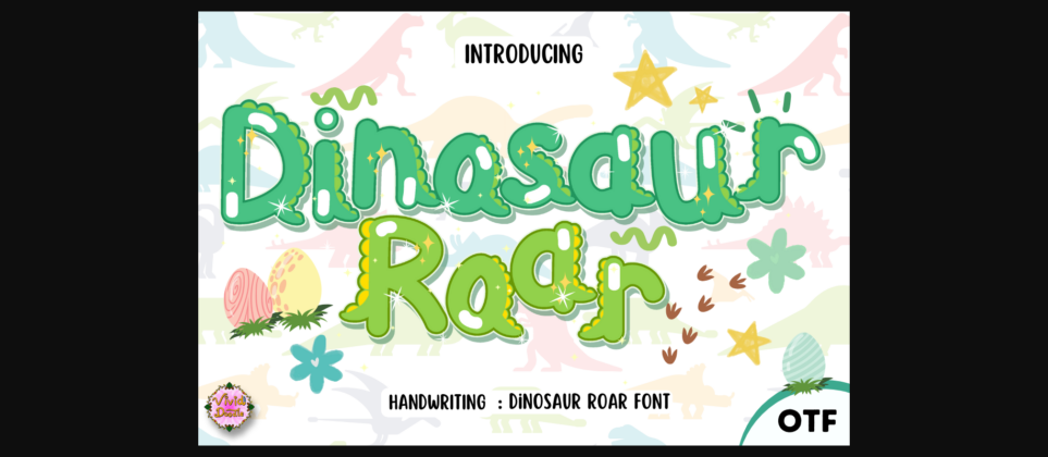 Dinosaurs Roar Font Poster 1