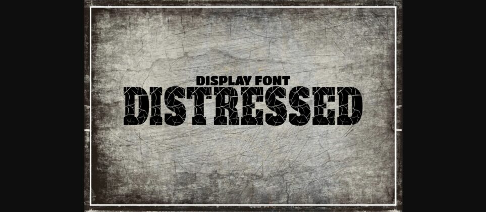 Distressed Font Poster 3