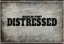 Distressed Font Poster 1