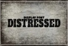 Distressed Font Poster 1