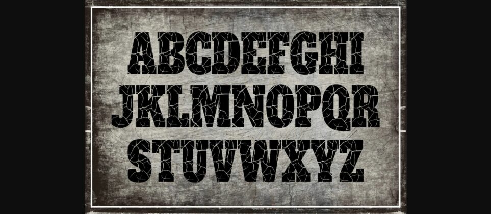 Distressed Font Poster 4