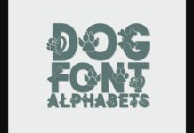 Dog Font Poster 1