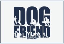 Dog Friend Font Poster 1