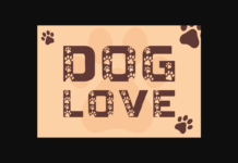 Dog Love Font Poster 1
