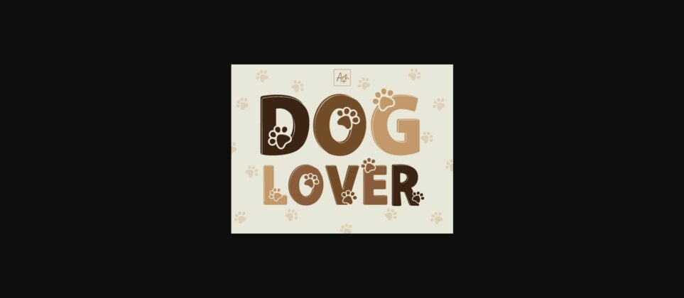 Dog Lover Font Poster 1