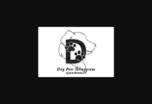 Dog Paw Monogram Font Poster 1