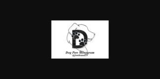 Dog Paw Monogram Font Poster 1