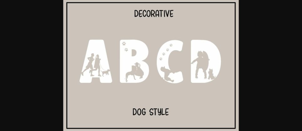 Dog Style Font Poster 3
