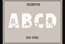 Dog Style Font Poster 1