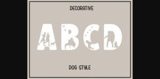 Dog Style Font Poster 1