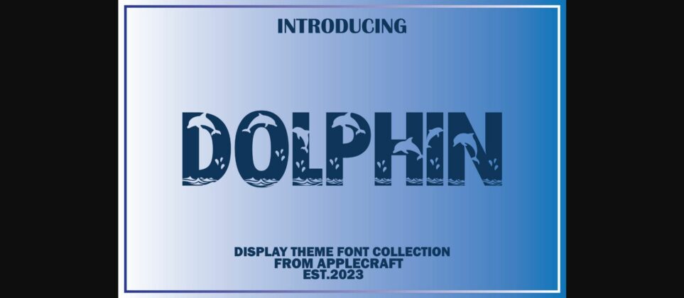 Dolphin Font Poster 3