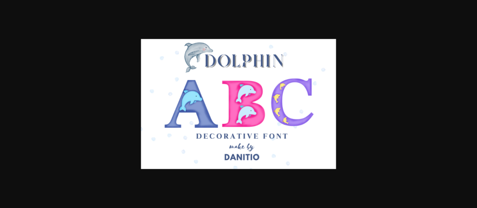Dolphin Font Poster 3