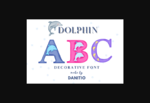 Dolphin Font Poster 1