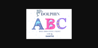 Dolphin Font Poster 1