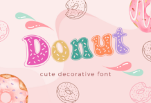 Donut Font Poster 1