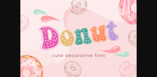 Donut Font Poster 1