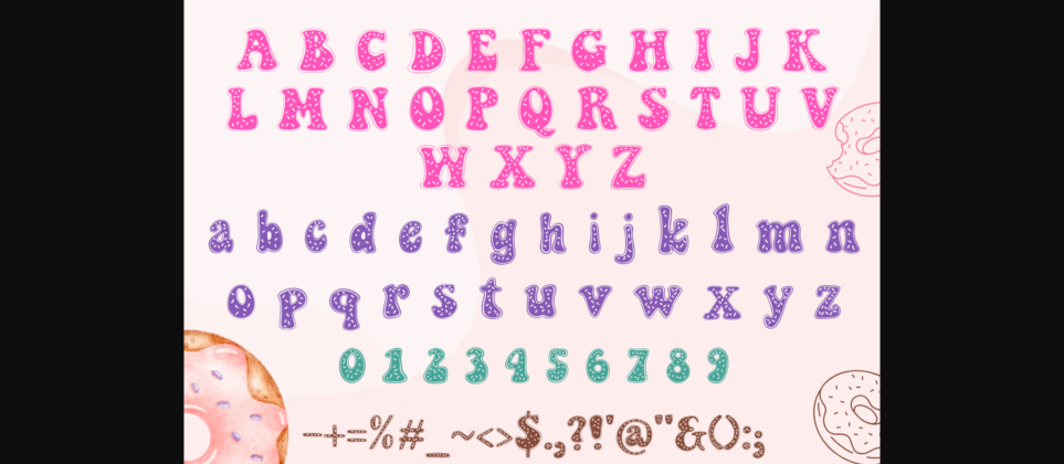 Donut Font Poster 4