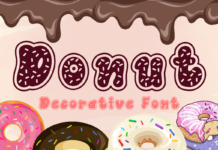 Donut Font Poster 1