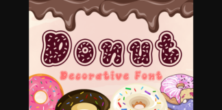 Donut Font Poster 1