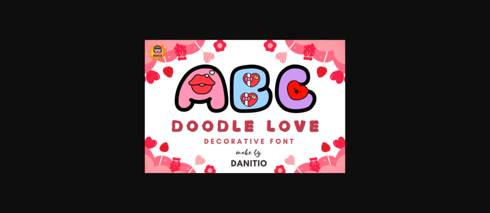 Doodle Love Font Poster 3