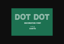Dot Dot Font Poster 1